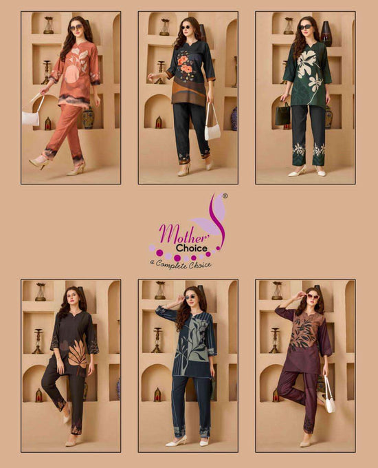 Mother Choice Vol 460 Rayon Printed Co Ord Set