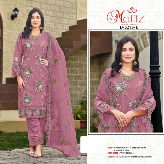 MOTIFZ 5275 Crunchy Silk Pakistani Suit - Amrah Wholesale
