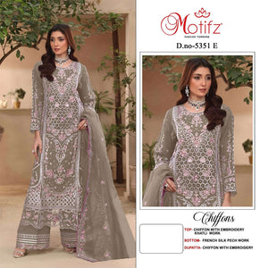 MOTIFZ 5351 Chiffon Pakistani Suit