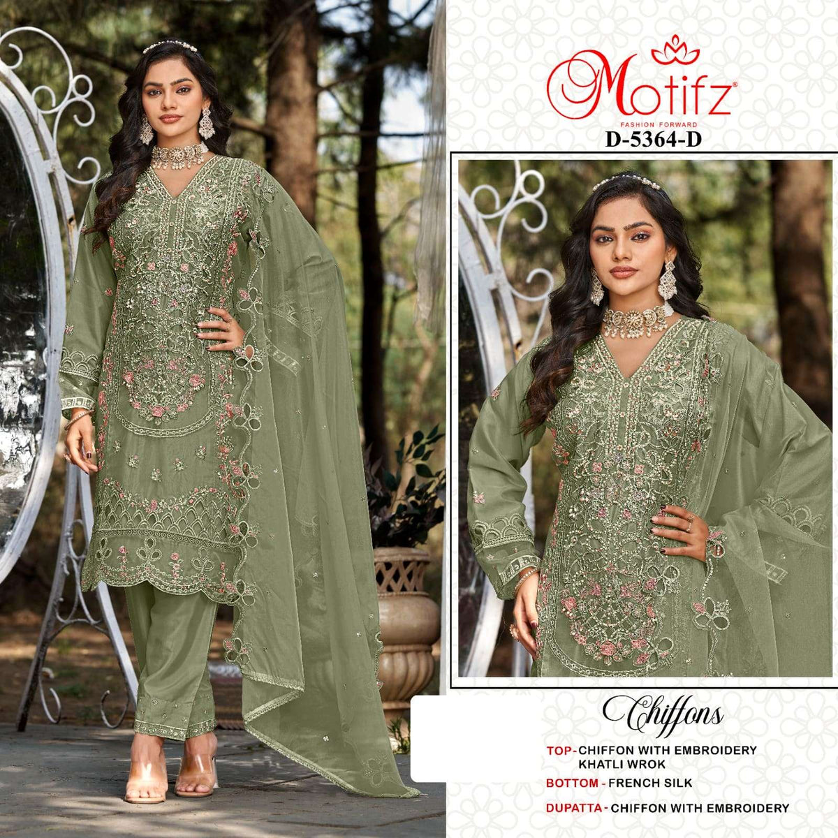 Motifz 5364 Series Chiffon Pakistani Suit