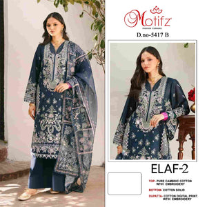 MOTIFZ 5417 Cambric Cotton Pakistani Suit
