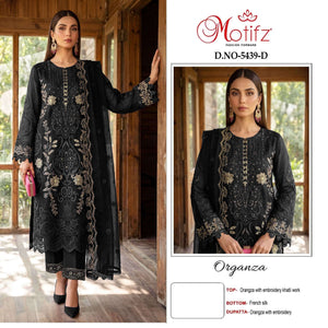 MOTIFZ 5439 Organza Embroidered Pakistani Suit