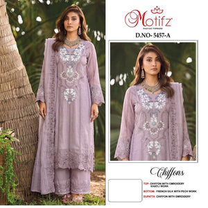 MOTIFZ 5457 Chiffon Pakistani Suit Set