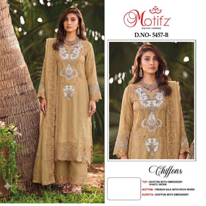 MOTIFZ 5457 Chiffon Pakistani Suit Set