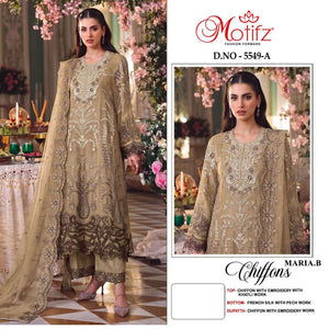 Motifz 5549 Chiffon Embroidered Pakistani Salwar Suit