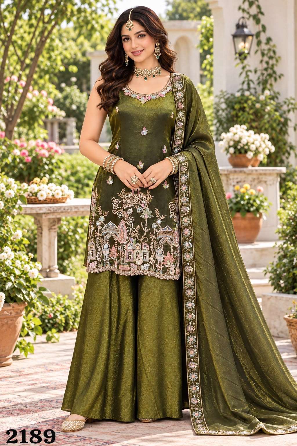 MRUDANGI AAVYA Viscose Tissue Silk Stitched Dress