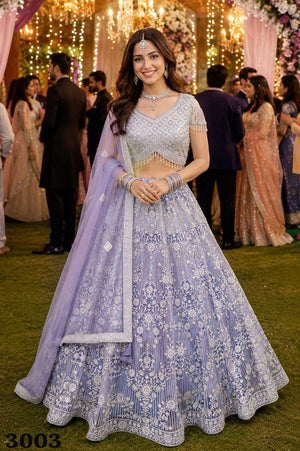 MRUDANGI ADVIRA Premium Net Bridal Lehenga - Amrah Wholesale