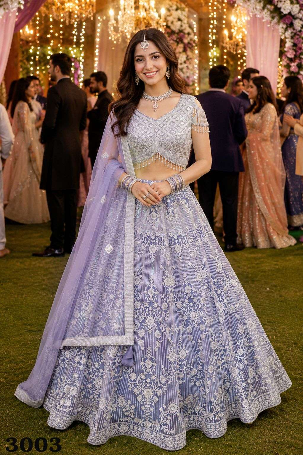 MRUDANGI ADVIRA Premium Net Bridal Lehenga - Amrah Wholesale