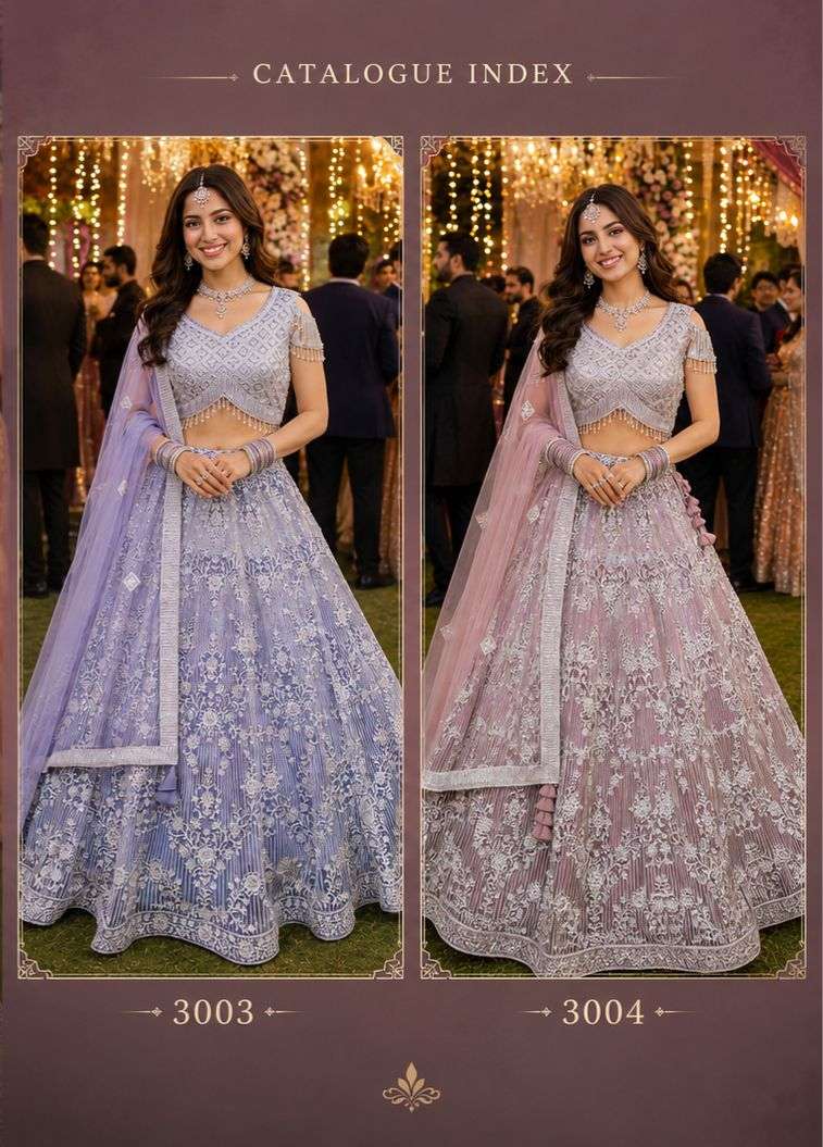 MRUDANGI ADVIRA Premium Net Bridal Lehenga - Amrah Wholesale