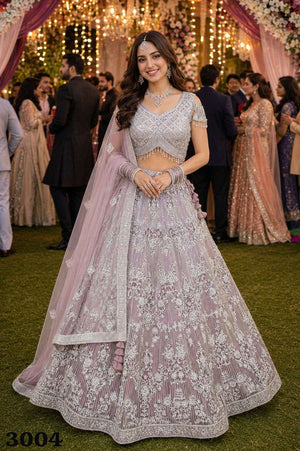 MRUDANGI ADVIRA Premium Net Bridal Lehenga - Amrah Wholesale