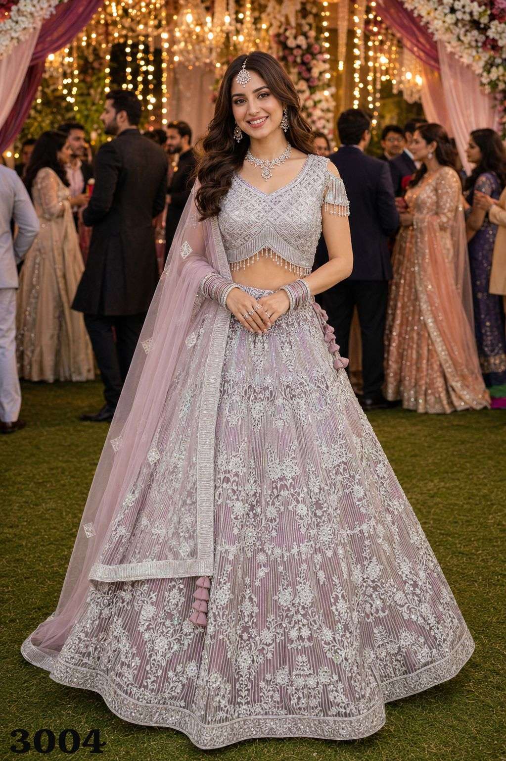 MRUDANGI ADVIRA Premium Net Bridal Lehenga - Amrah Wholesale
