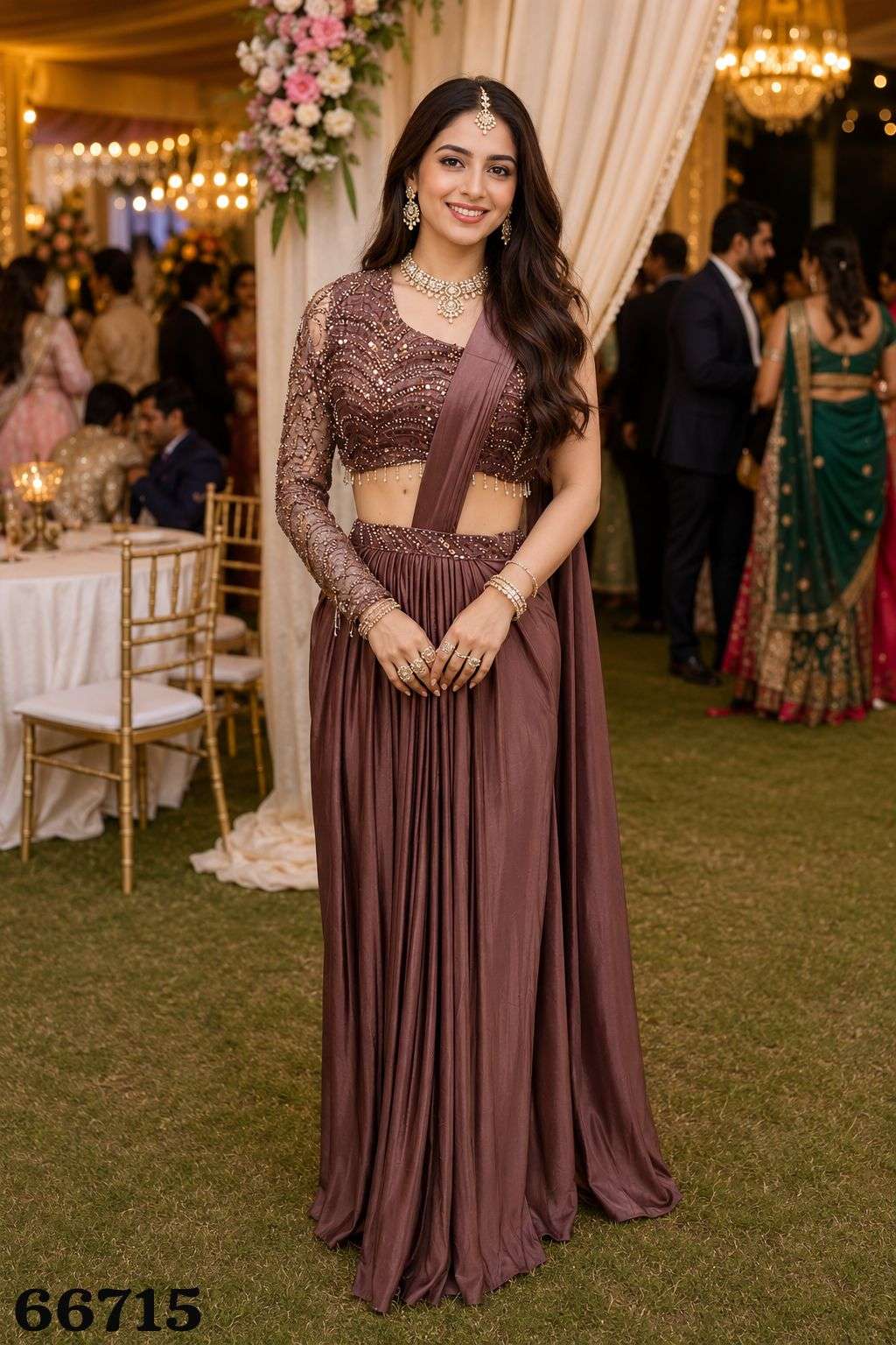 Mrudangi Angelina Vol-2 Lycra Saree