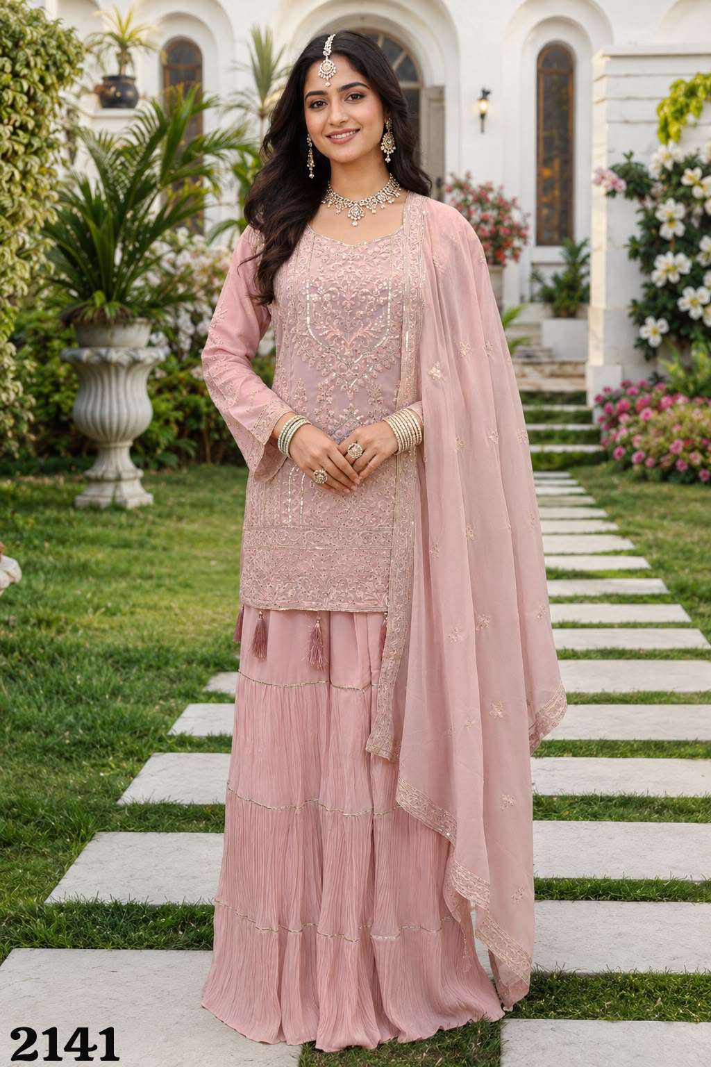 Mrudangi Arzaa Georgette Embroidered Salwar Suit Set