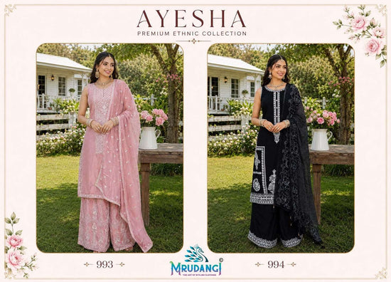 Mrudangi Ayesha Chinon Silk Salwar Suit Set - Amrah Wholesale