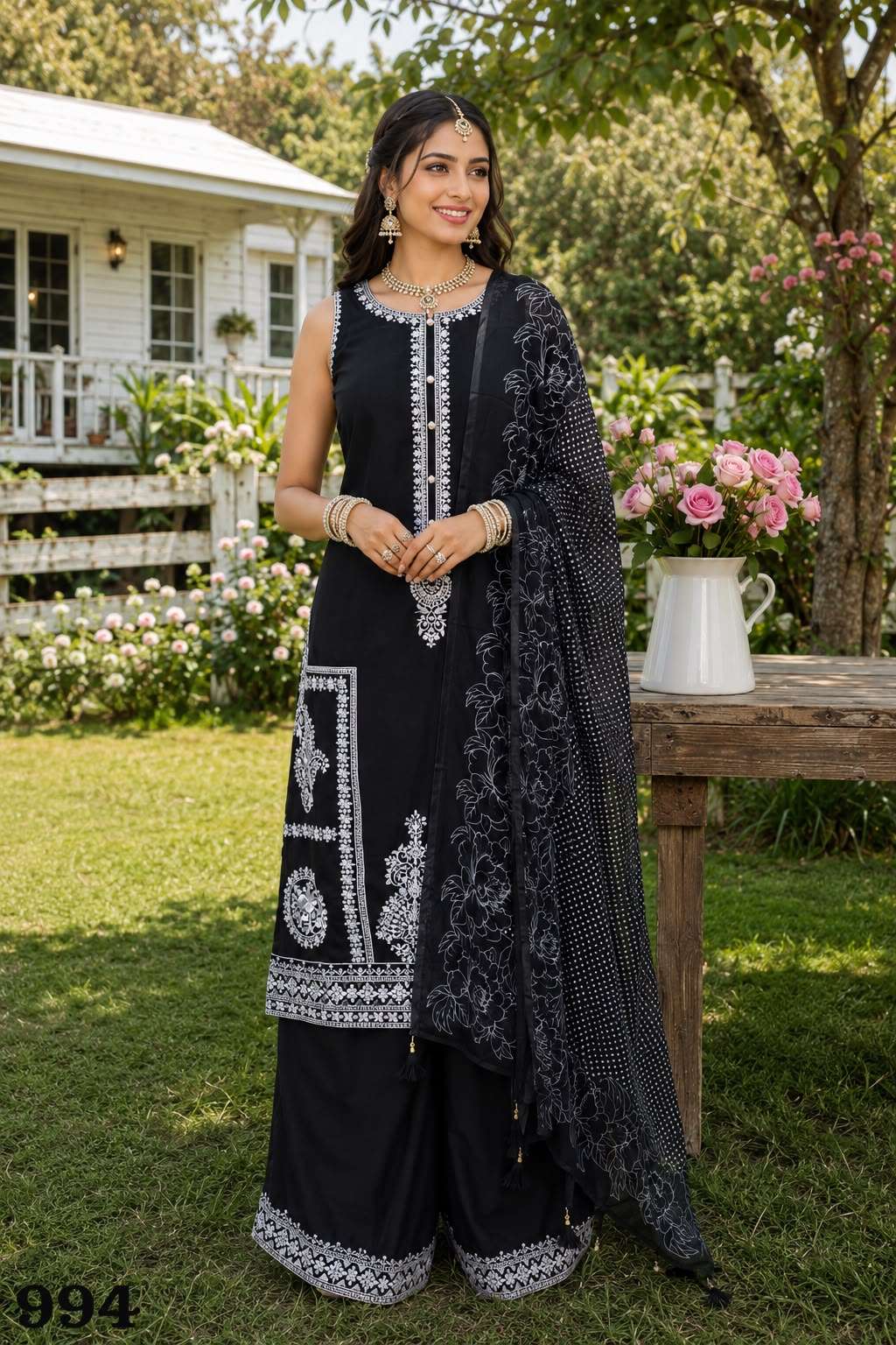 Mrudangi Ayesha Chinon Silk Salwar Suit Set - Amrah Wholesale
