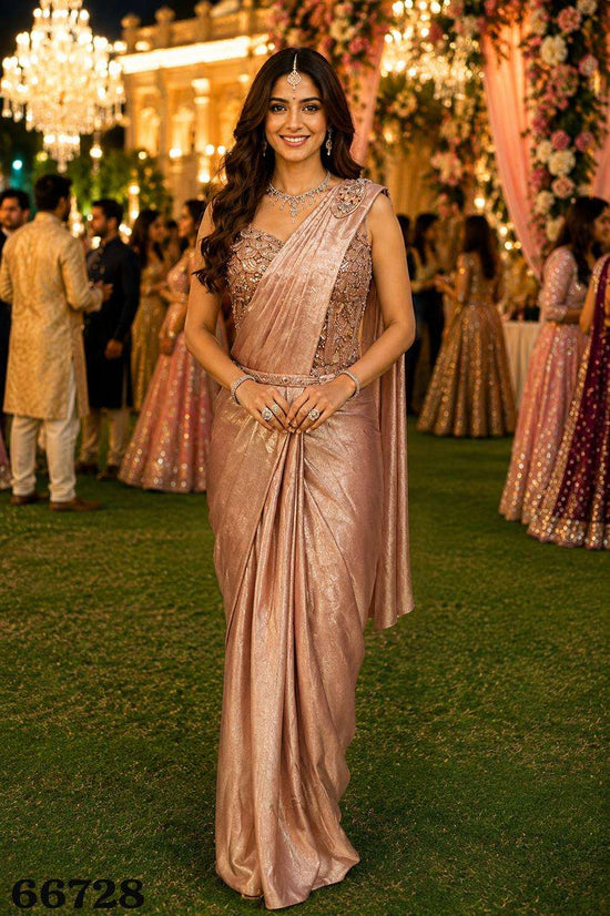 MRUDANGI BISCOFF Premium Sandwash Satin Saree - Amrah Wholesale