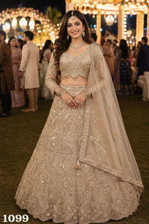 MRUDANGI DAHLEEZ Net Embroidered Lehenga Wholesale - Amrah Wholesale