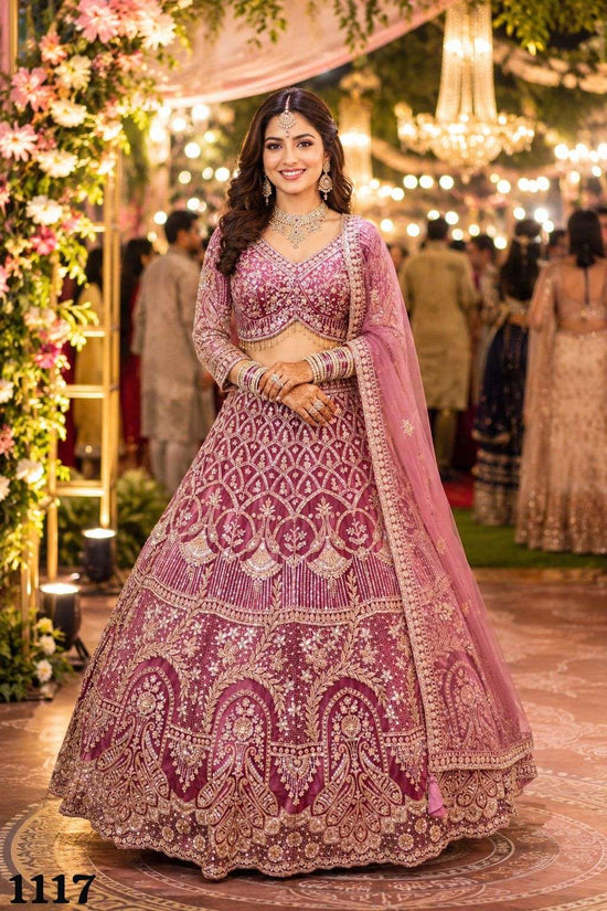 Mrudangi Dahleez Vol-2 Premium Net Beads Work Lehenga - Amrah Wholesale