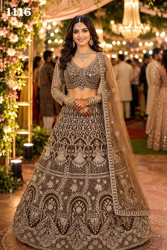 Mrudangi Dahleez Vol-2 Premium Net Beads Work Lehenga - Amrah Wholesale