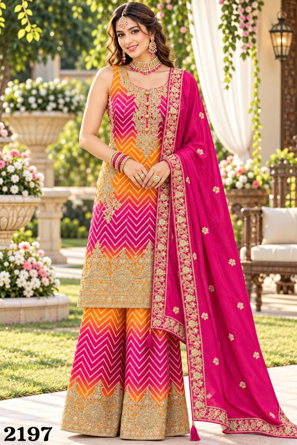 Mrudangi Deewani Chinon Embroidered Work Stitched Salwar Suit