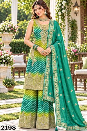 Mrudangi Deewani Chinon Embroidered Work Stitched Salwar Suit