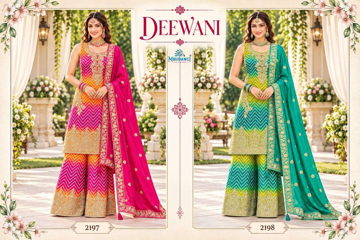 Mrudangi Deewani Chinon Embroidered Work Stitched Salwar Suit