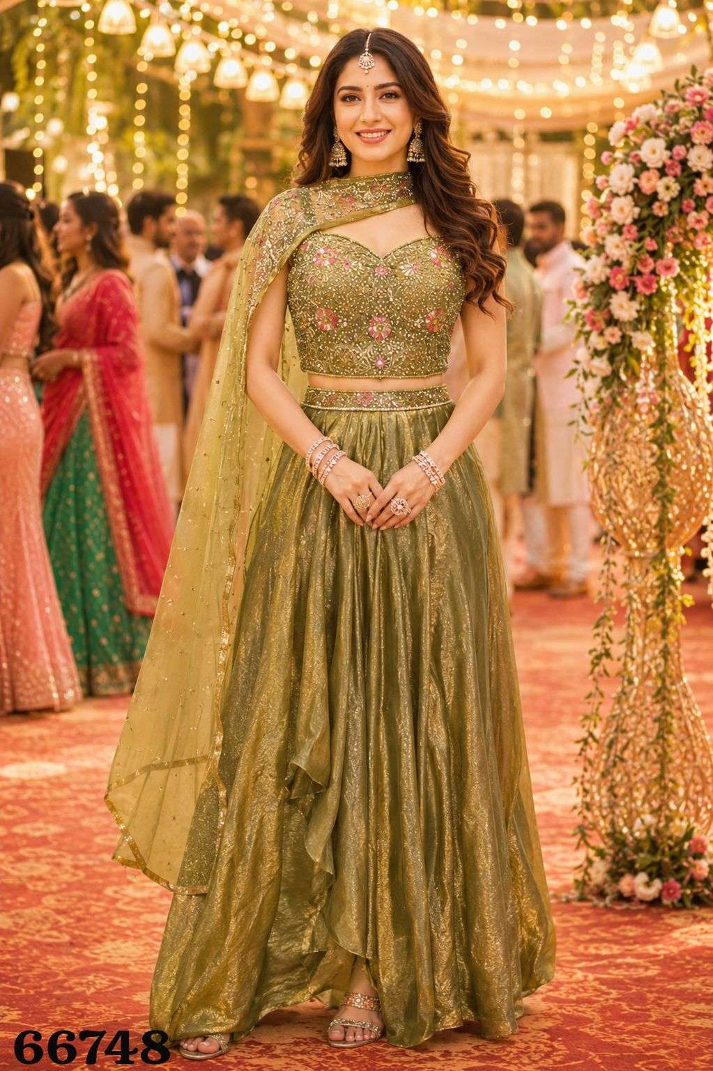 MRUDANGI DIA PREMIUM Fendy Satin Lehenga