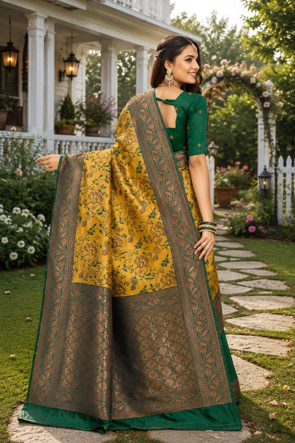 MRUDANGI DILKASH Premium Kota Jacquard Festive Saree
