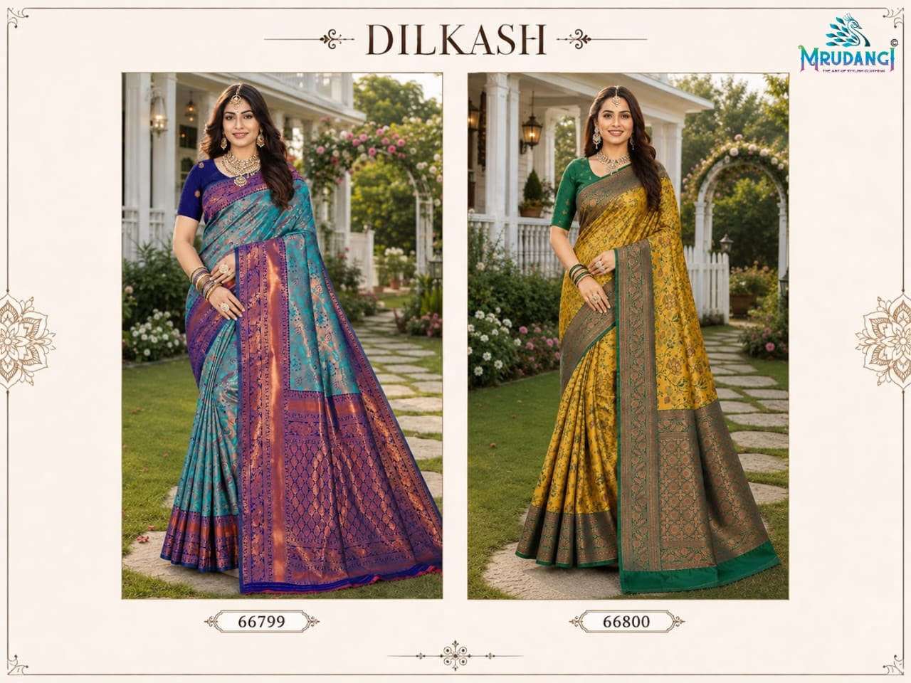 MRUDANGI DILKASH Premium Kota Jacquard Festive Saree