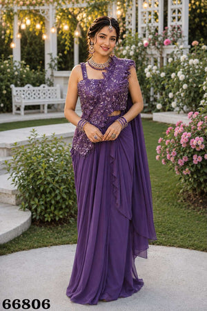 MRUDANGI DIVINE Premium Georgette Saree