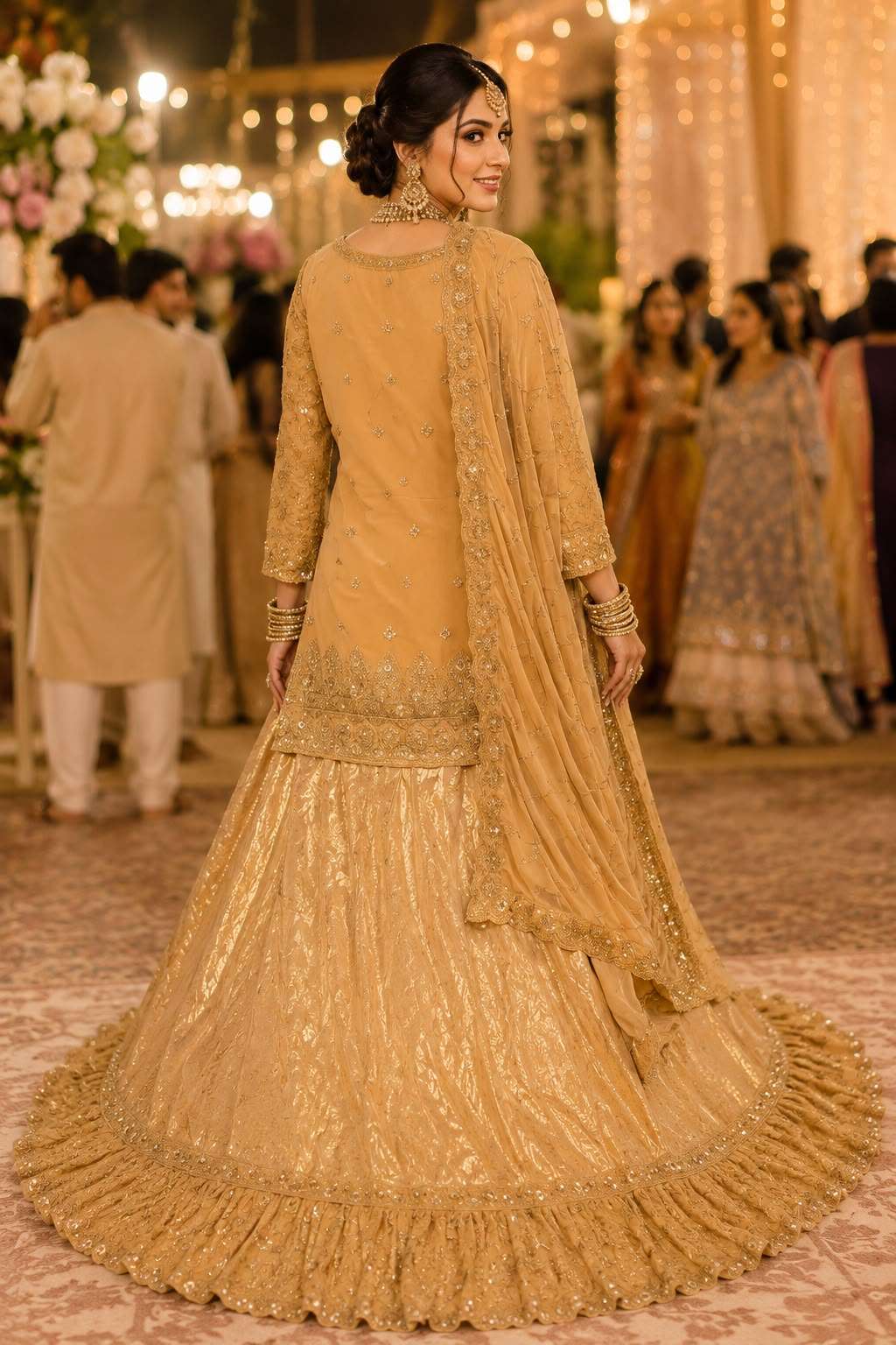 MRUDANGI ELANCE Premium Georgette Stone Work Stitched Lehenga - Amrah Wholesale