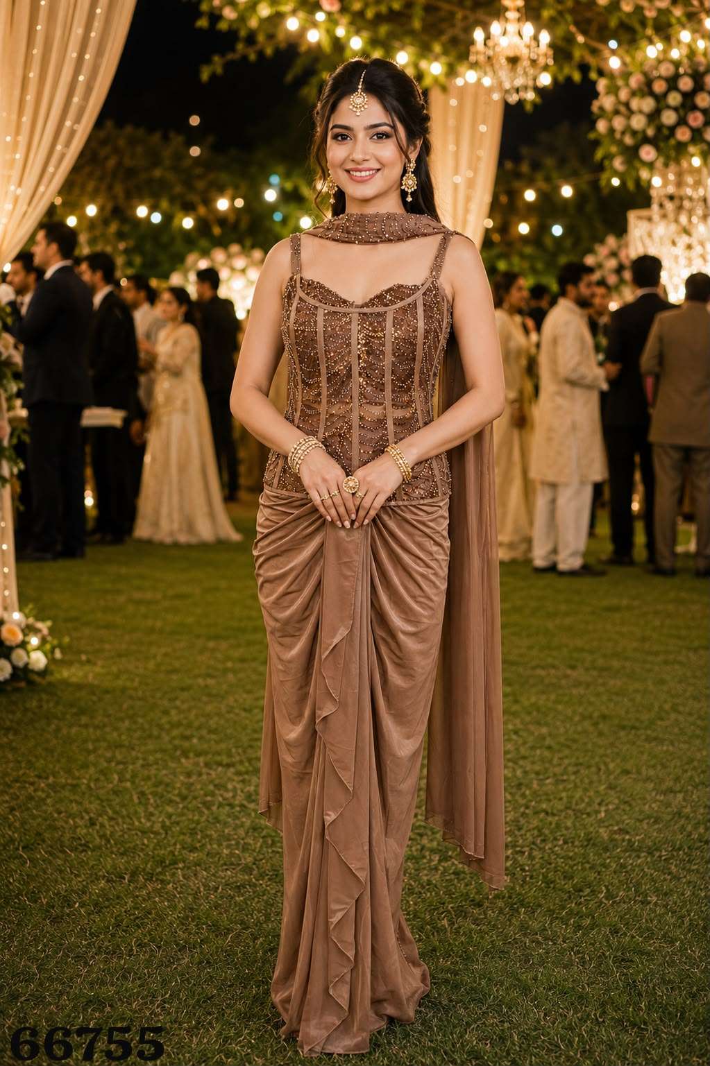 Mrudangi Elisha Premium Lycra Lehenga