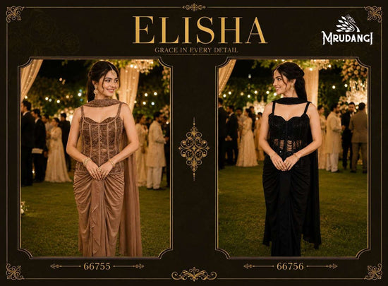 Mrudangi Elisha Premium Lycra Lehenga
