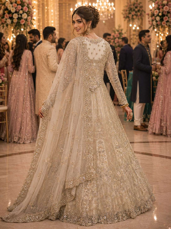 Mrudangi Eliza Vol-2 Premium Net Embroidered Stone Work Bridal Lehenga