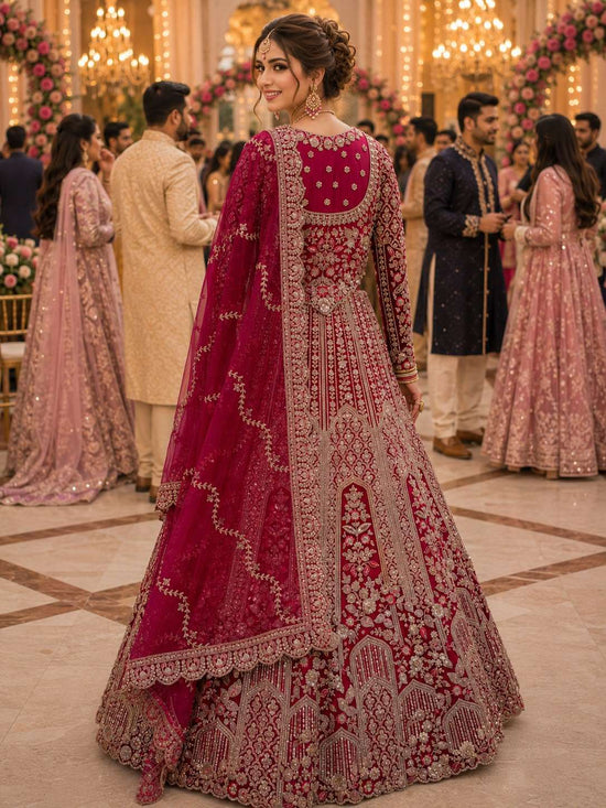 Mrudangi Eliza Vol-2 Premium Net Embroidered Stone Work Bridal Lehenga