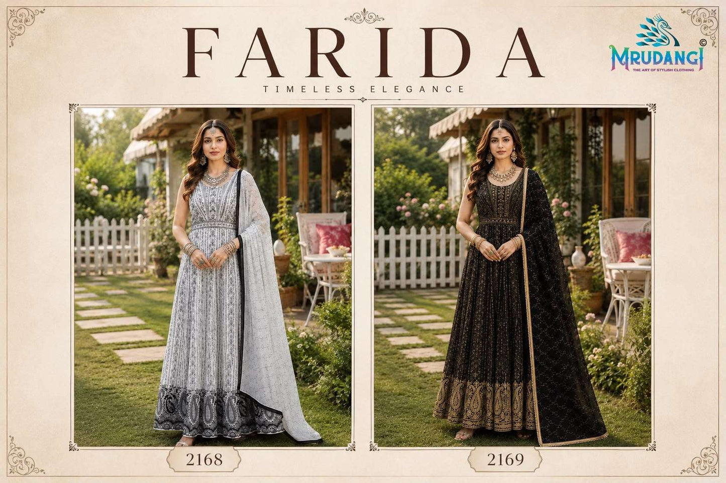 MRUDANGI FARIDA Georgette Pakistani Suit