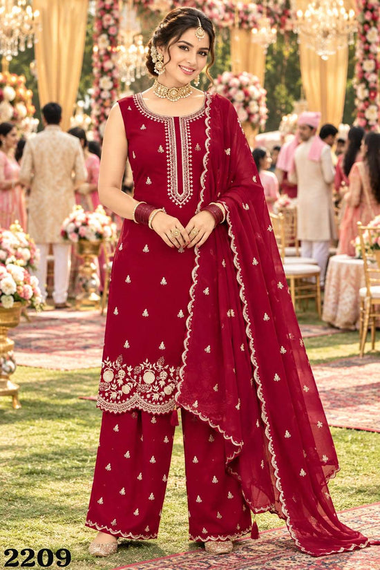 Mrudangi Gauhar Georgette Embroidered Sequence Work Salwar Suit