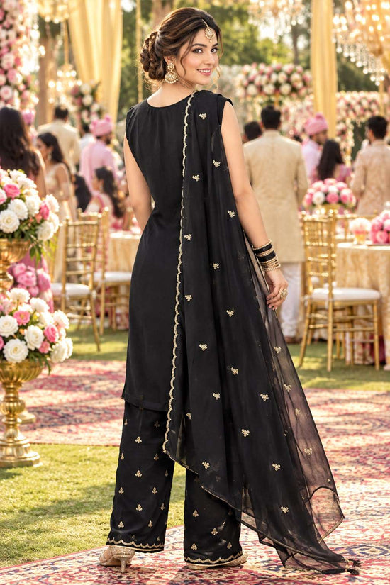 Mrudangi Gauhar Georgette Embroidered Sequence Work Salwar Suit