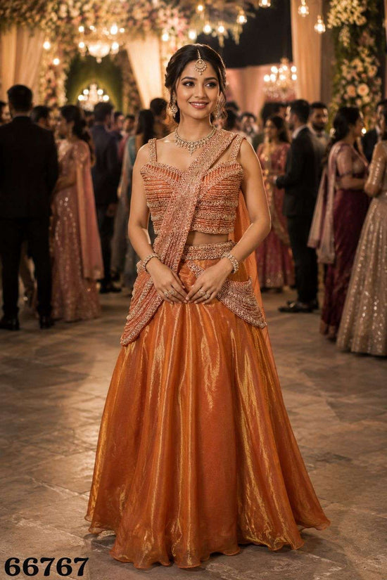 MRUDANGI GINNI Fendy Silk Embroidery Work Lehenga - Amrah Wholesale