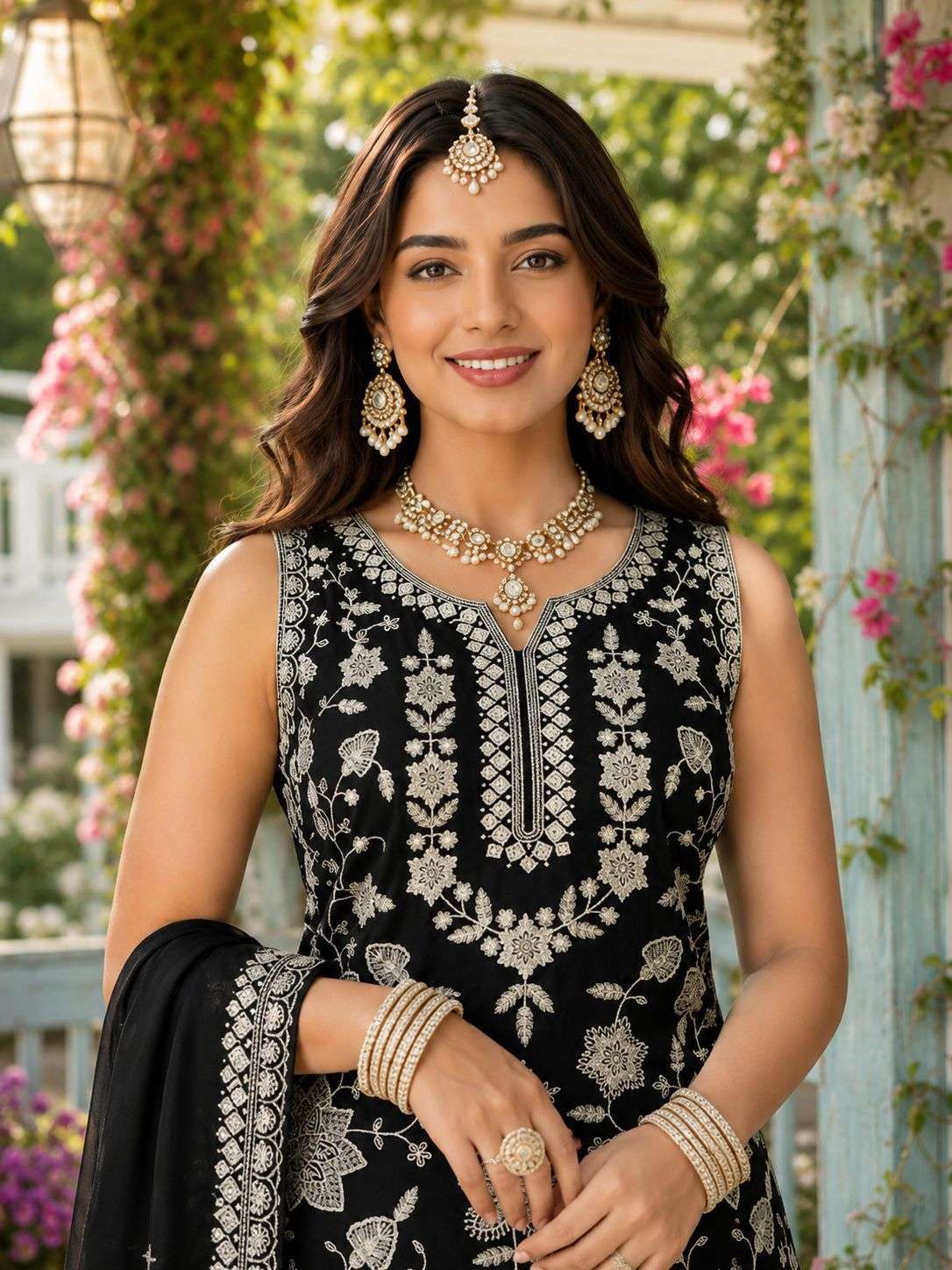 MRUDANGI GLORY Vol-2 Premium Chiffon Embroidered Sharara Suit Set Wholesale - Amrah Wholesale
