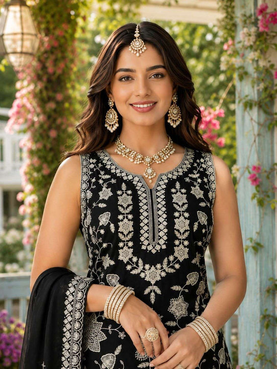MRUDANGI GLORY Vol-2 Premium Chiffon Embroidered Sharara Suit Set Wholesale - Amrah Wholesale