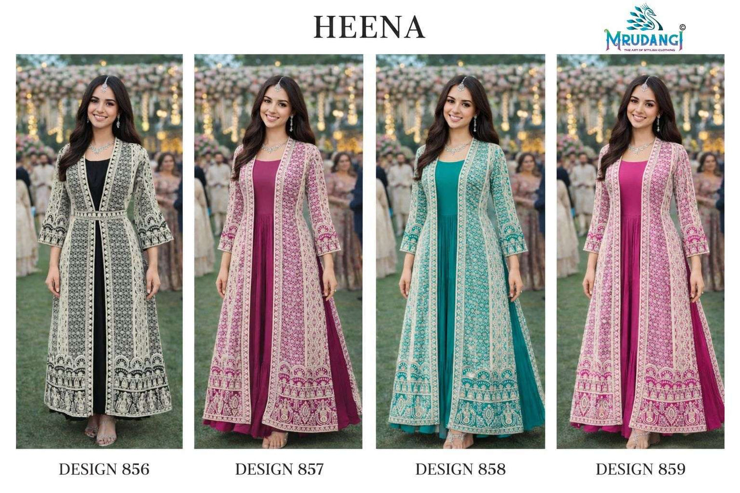 MRUDANGI HEENA 4 Gown Wholesale Catalogue