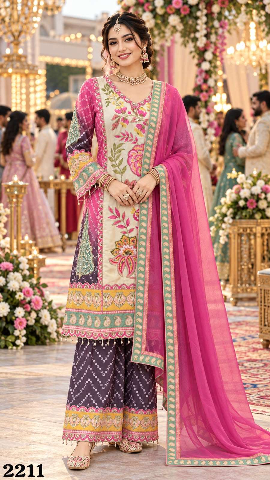 Mrudangi Kareena Crepe Printed Salwar Suit Set