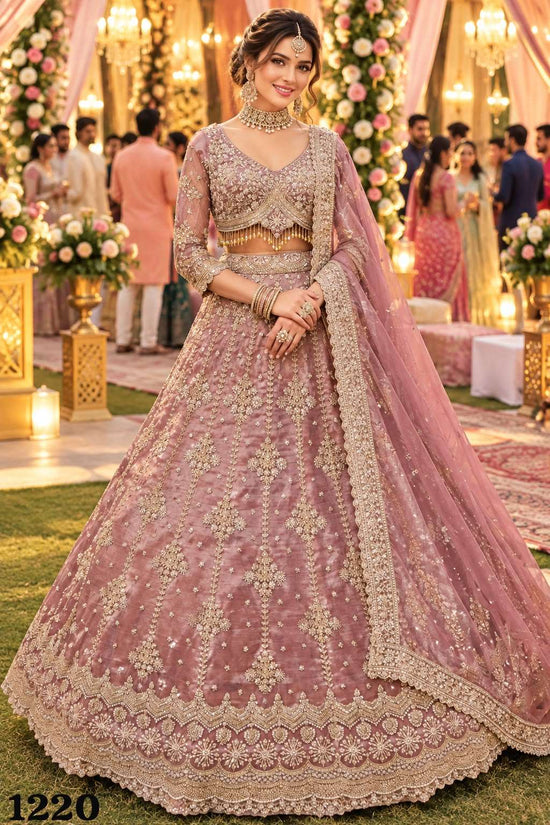Mrudangi Kaveri Salsa Silk Embroidered Lehenga