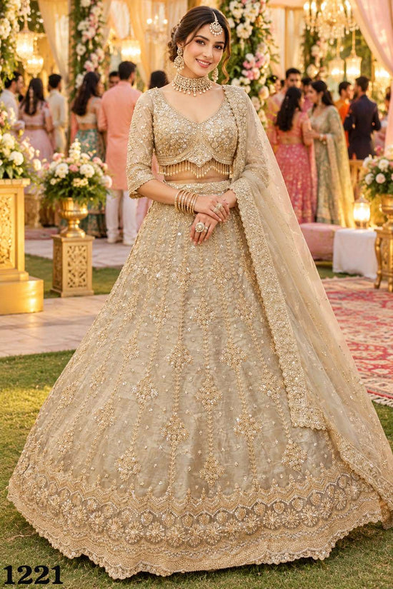 Mrudangi Kaveri Salsa Silk Embroidered Lehenga