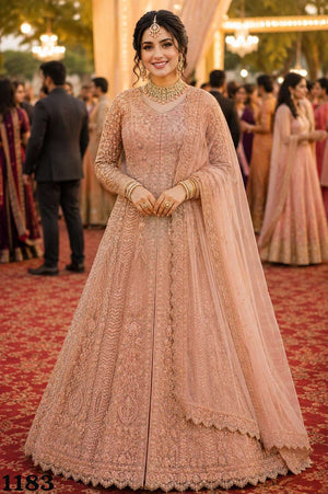Mrudangi Madhubala Vol-2 Premium Net Embroidery Sequence Work Lehenga