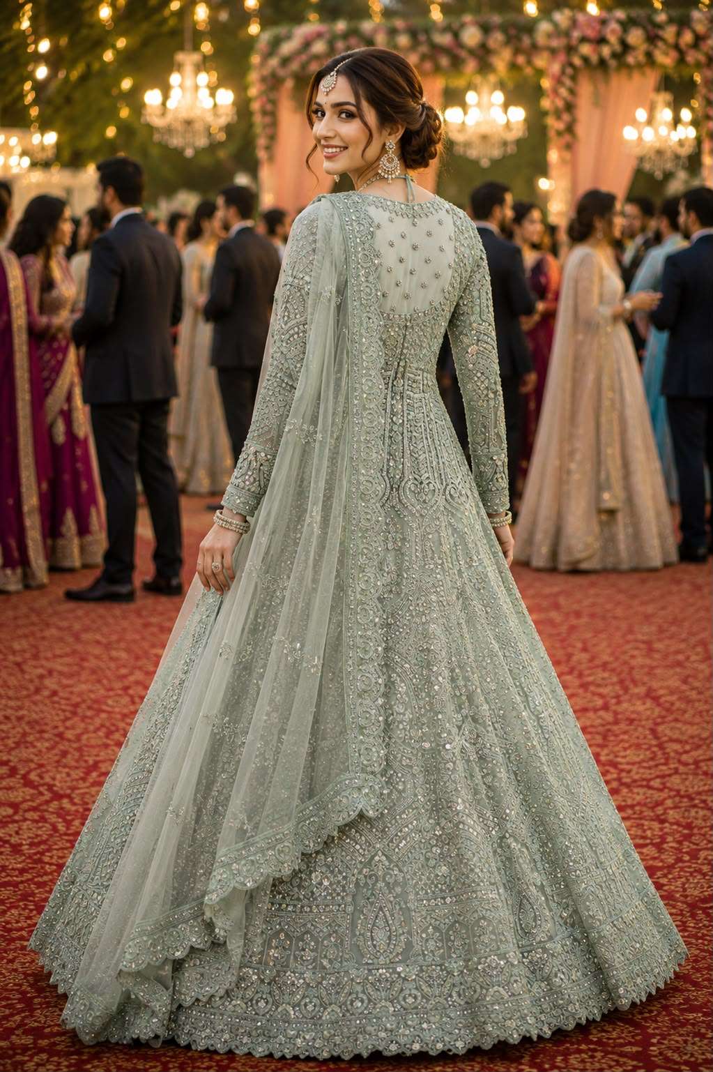 Mrudangi Madhubala Vol-2 Premium Net Embroidery Sequence Work Lehenga - Amrah Wholesale