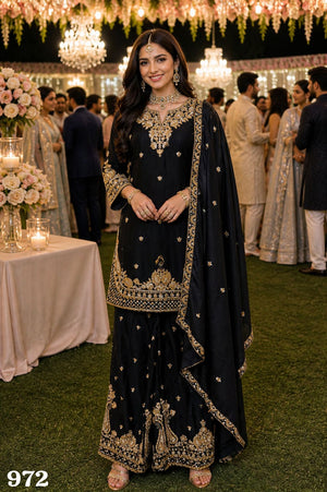 Mrudangi Mahira Chinon Embroidered Pakistani Suit Set - Amrah Wholesale