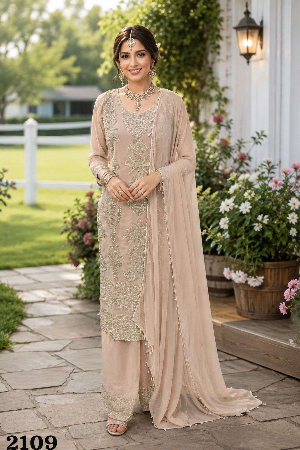MRUDANGI MAITRI GEORGETTE STITCHED SALWAR SUIT SET - Amrah Wholesale