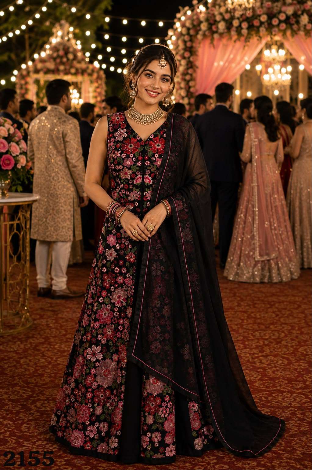 MRUDANGI MARIYAM Georgette Embroidery Gown